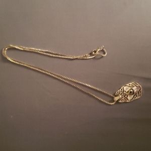 Husky silver plated necklace